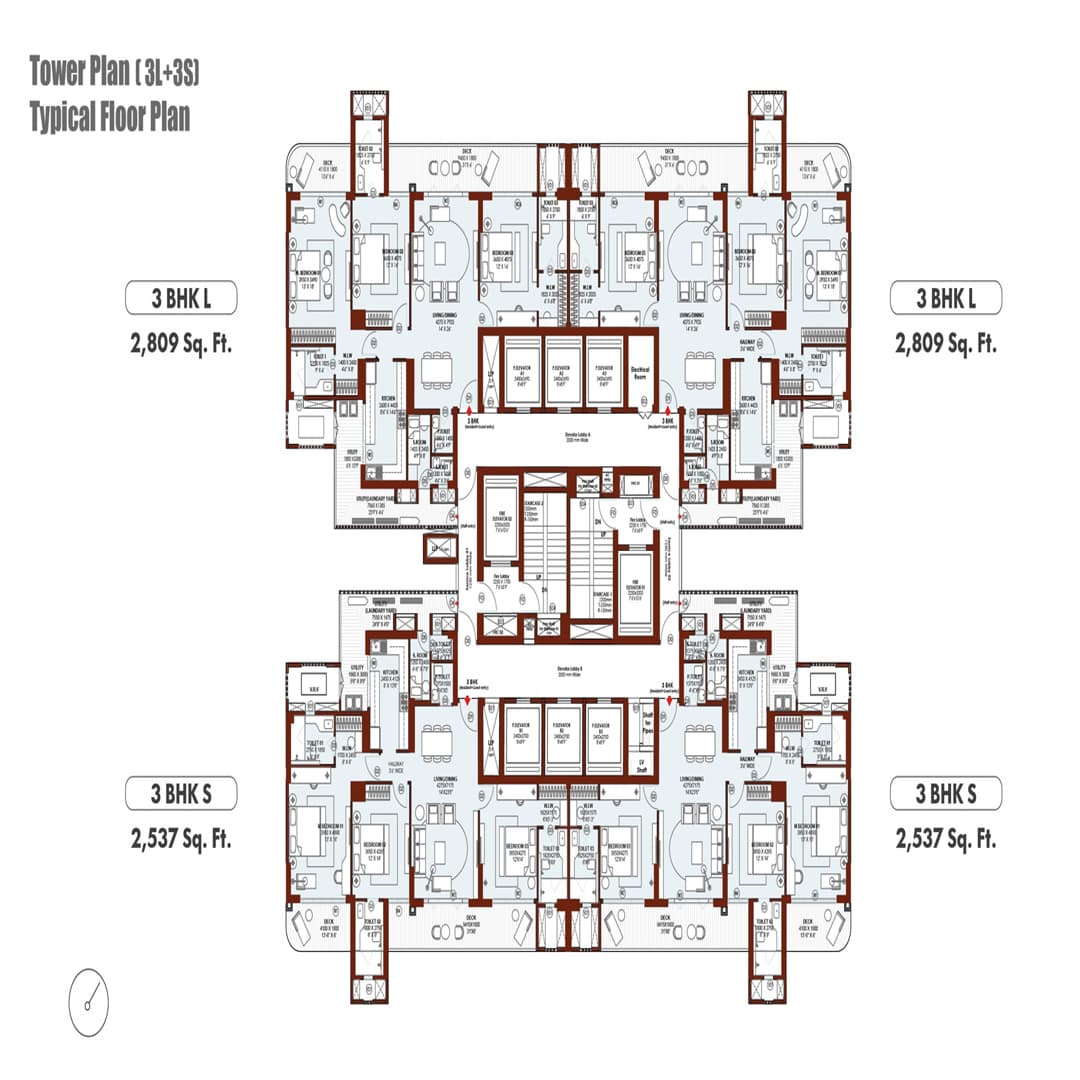 whiteland Westin Residences Sector 103 Gurgaon Floor Plan