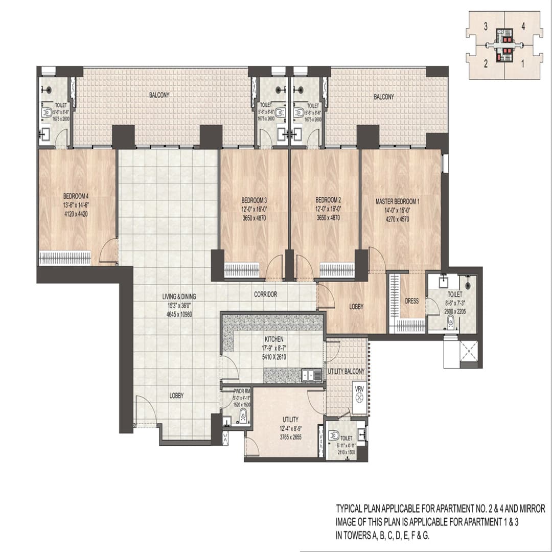 DLF Privana South Floor Plan