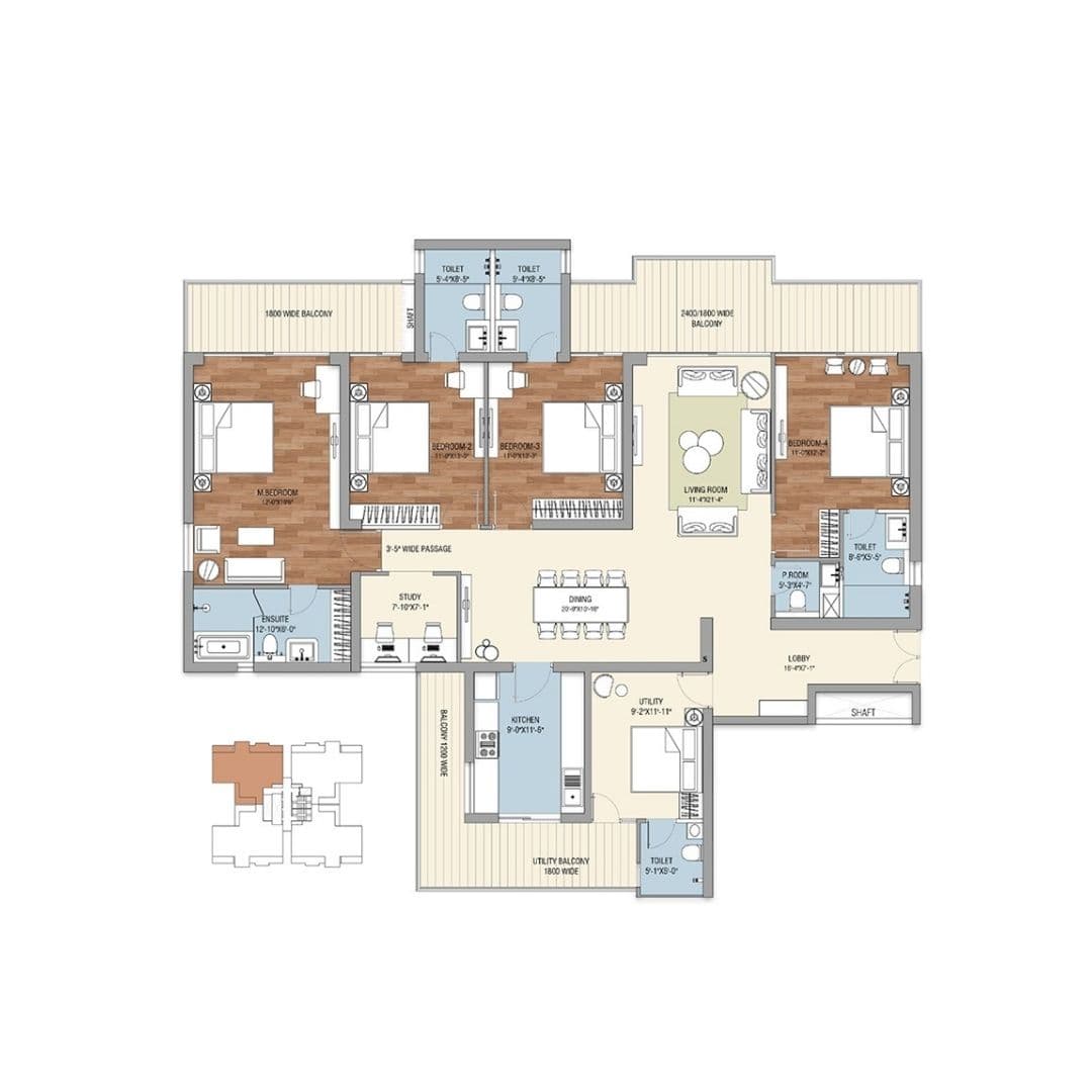 Tulip Crimson Gurgaon Floor Plan