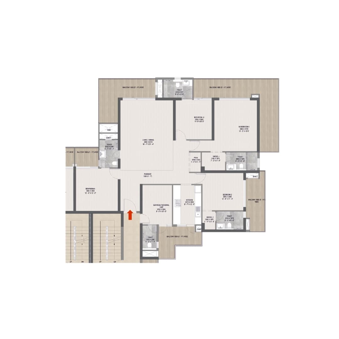 Hero Homes The Palatial Gurgaon Sector 104 Floor Plan