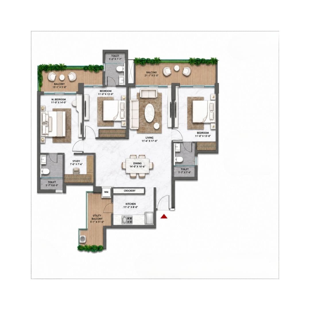 Golf Hills Floor Plan Gurgaon