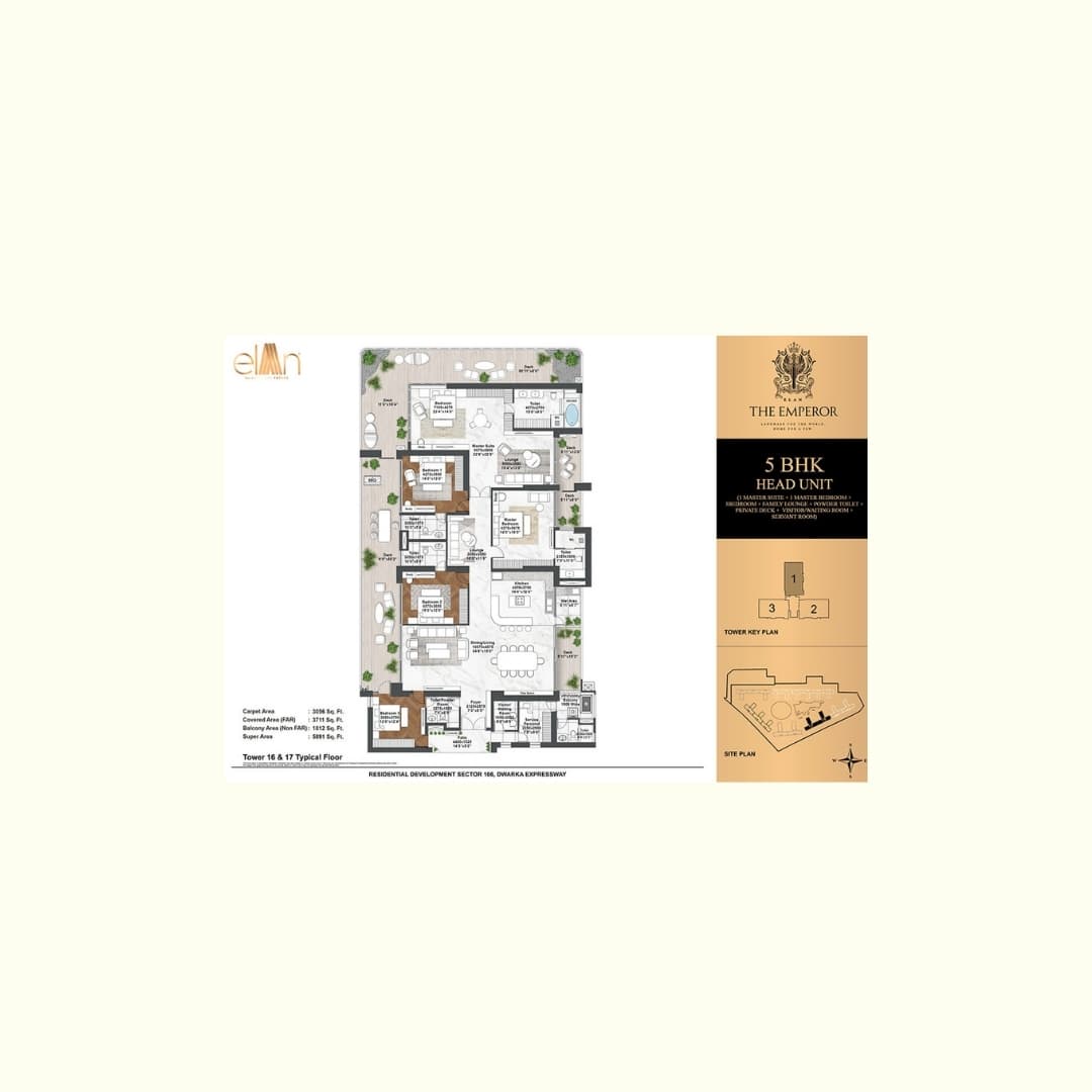 Elan The Emperor Gurgaon Sector 106 Floor Plan