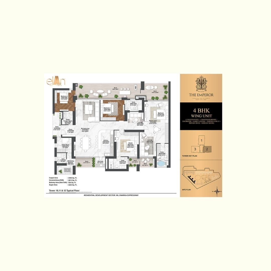 Elan The Emperor Gurgaon Floor Plan