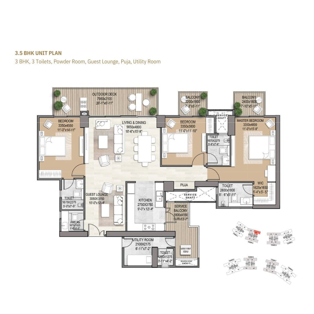 Signature Global Deluxe DXP Floor Plan