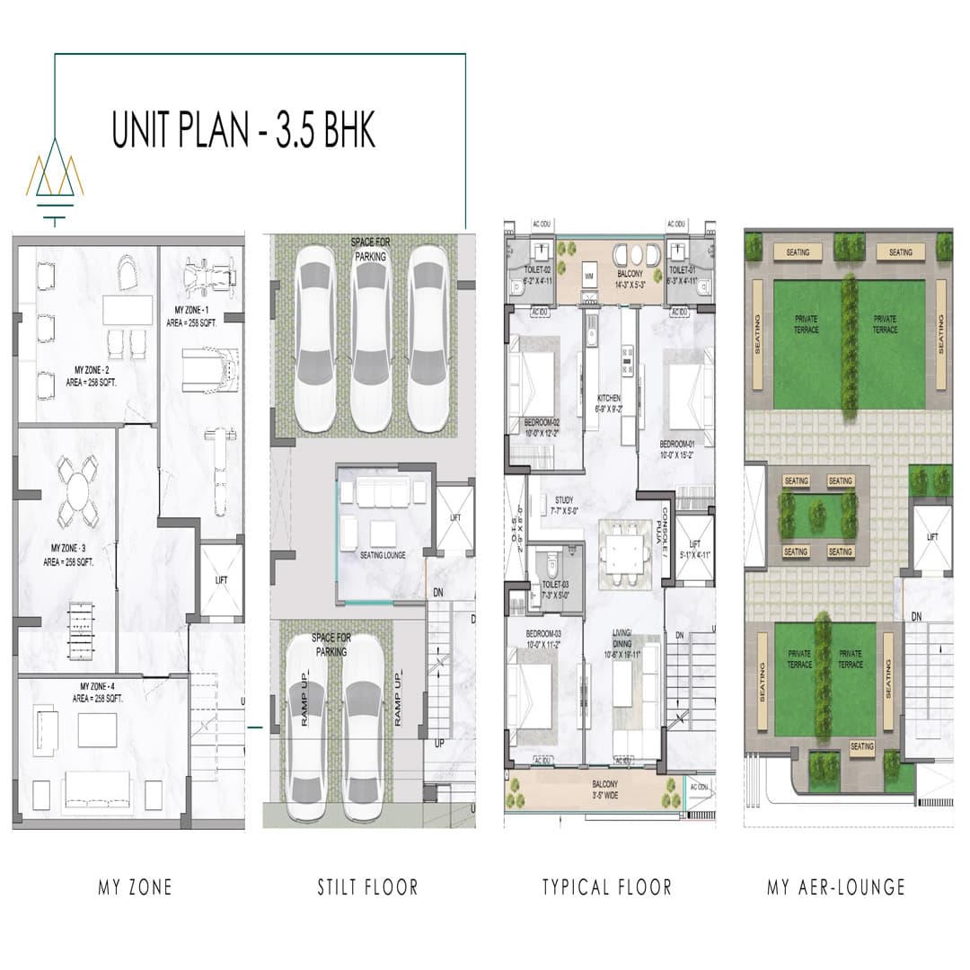 Antalya Hills 2BHK Floor Plan