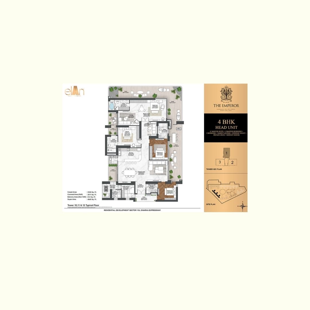 Elan The Emperor Sector 106 Floor Plan