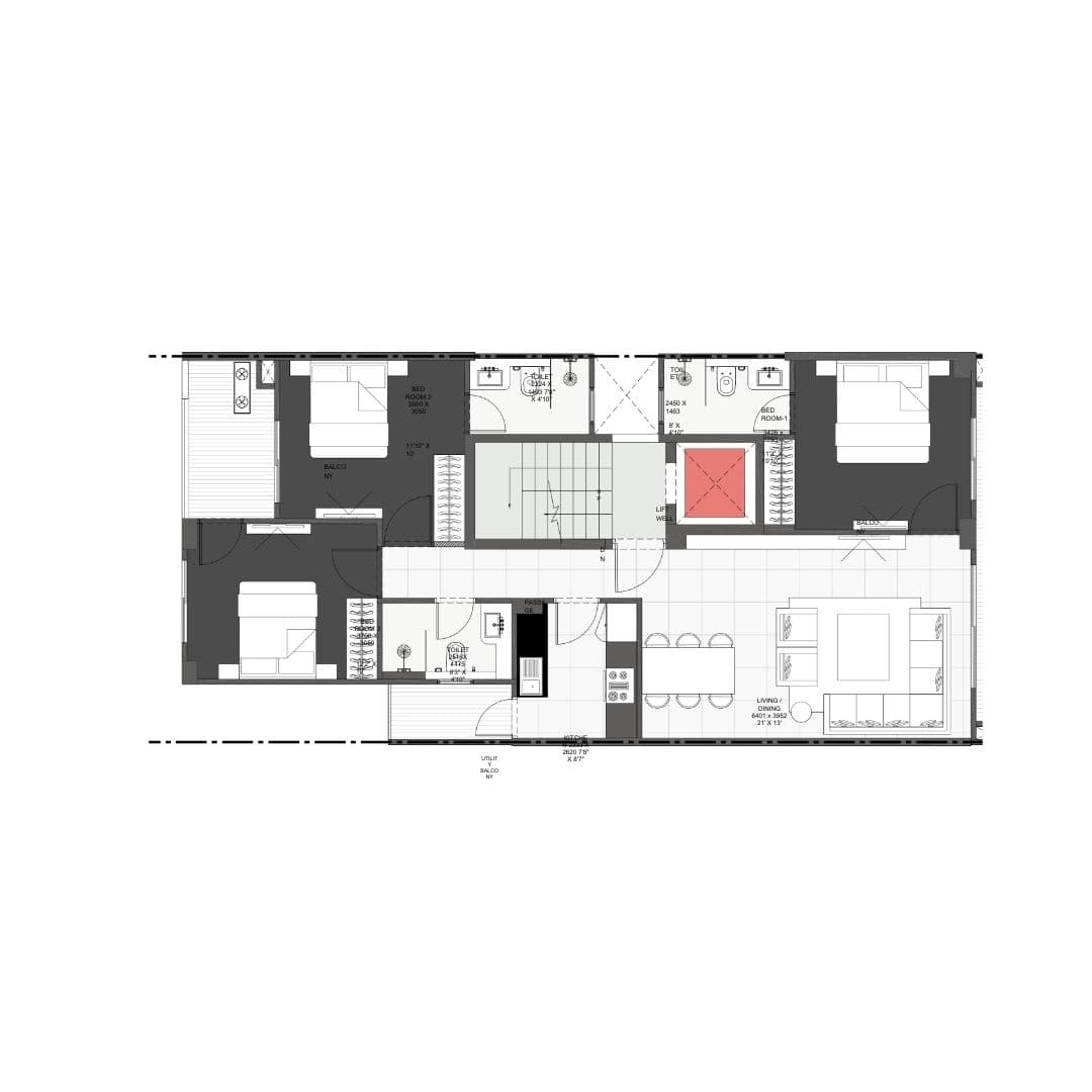 DLF Garden City Enclave Gurgaon Floor Plan