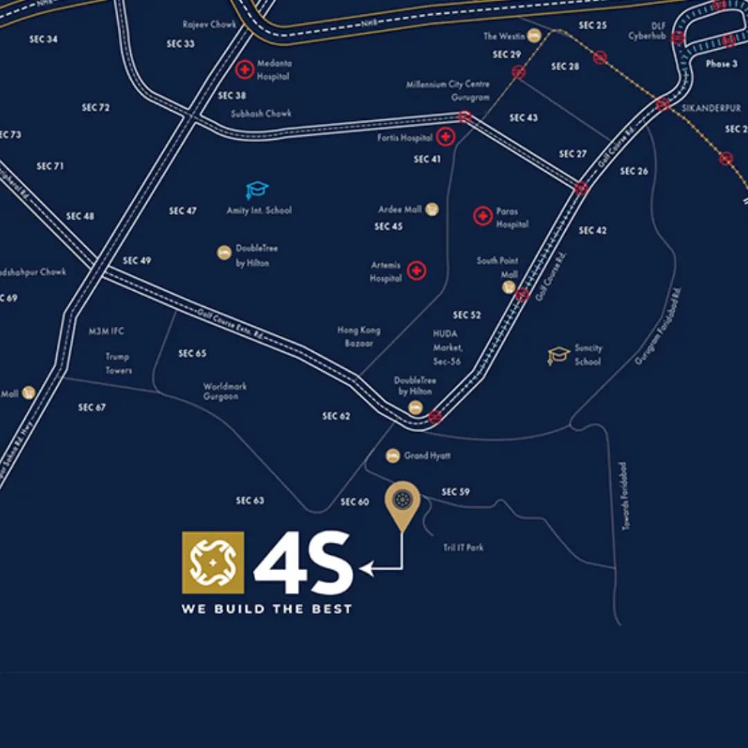 4S The Aurrum Location Map