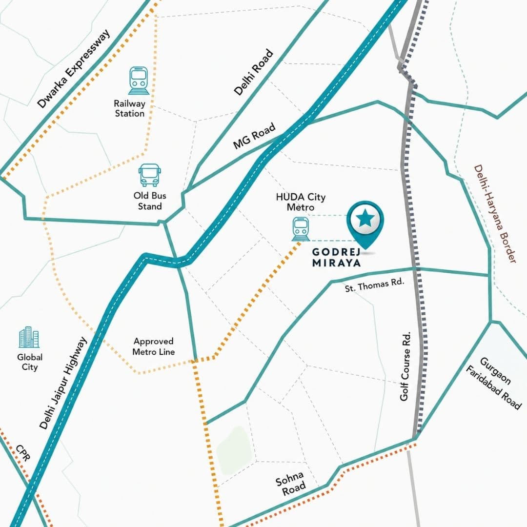 Godrej Miraya Location Map
