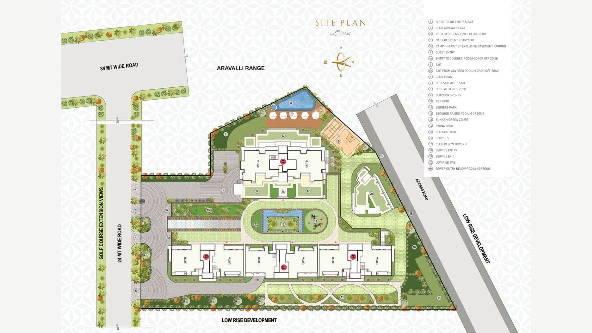 Anant Raj Estate Residences Site Plan