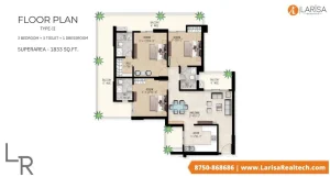 adore select premia sector 77 floor plans