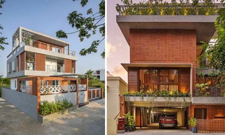 Brick-Style House Front Design