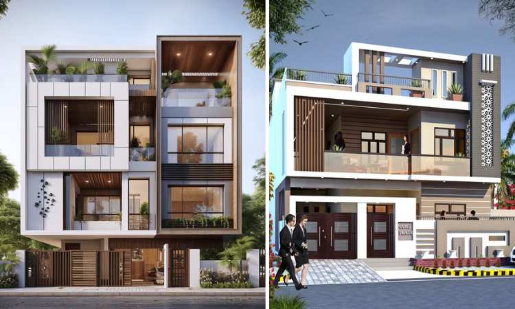 Home Front Elevation Design Double Floor