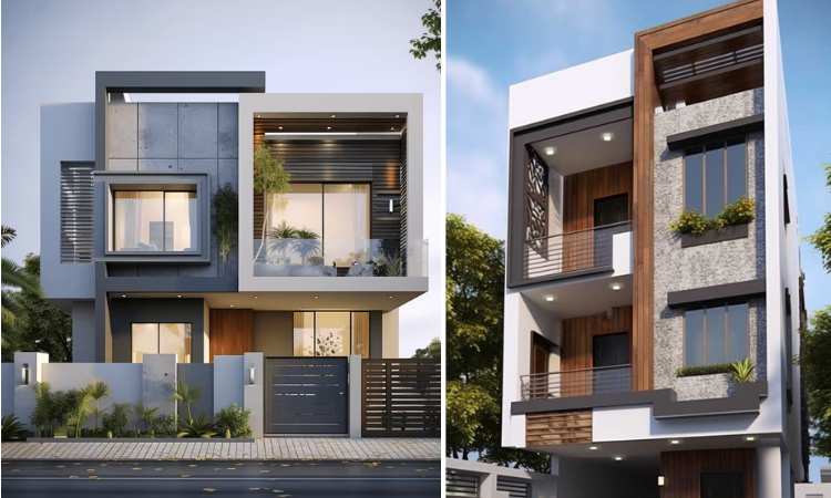 modern house front design 