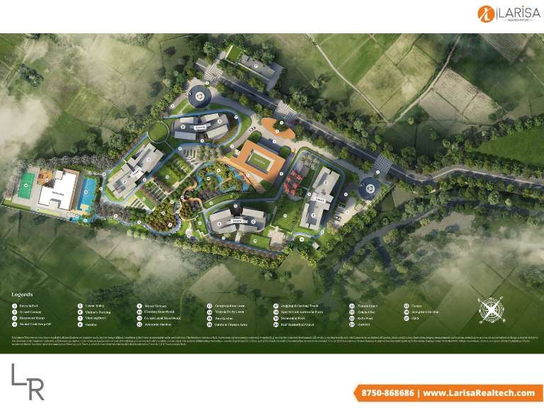 Adani Gwal Pahari Site Plan