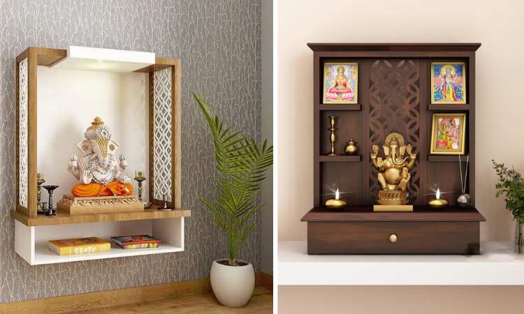 Mandir Design For Home Wall 