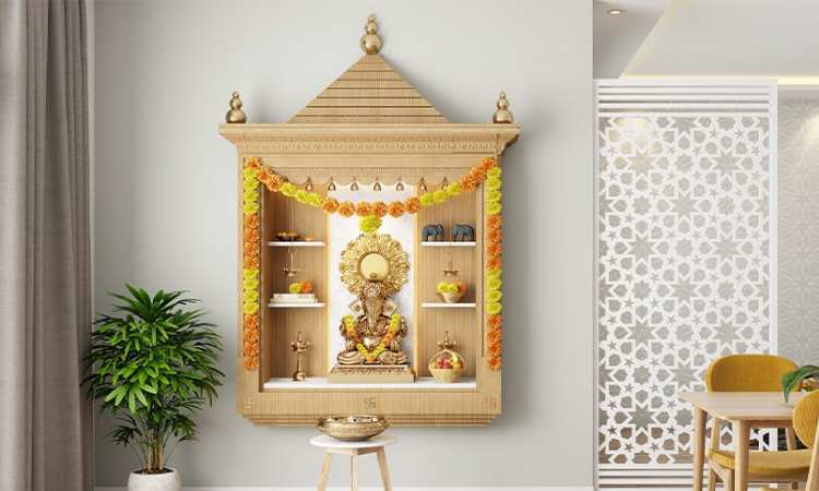 Temple Design For Home Wall 