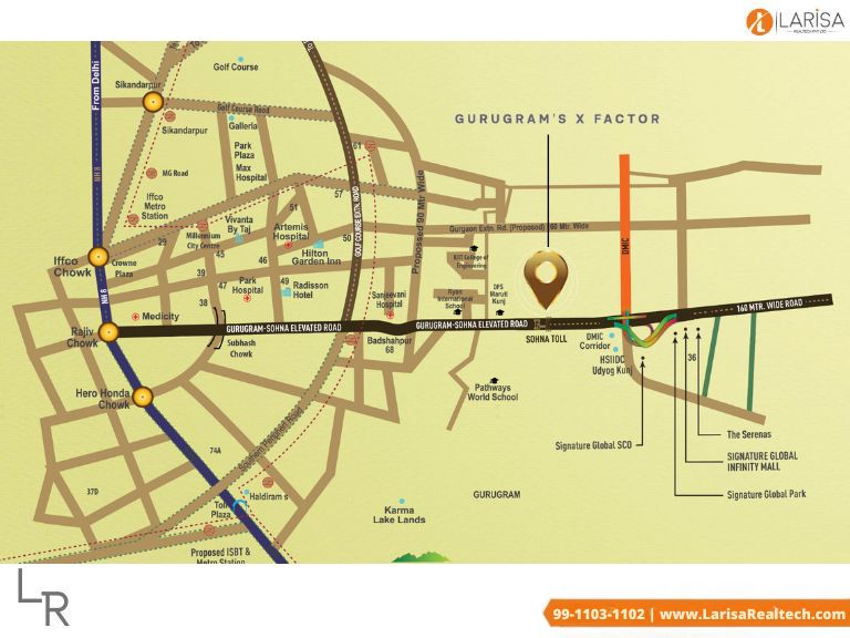 Signature Global Daxin Vistas Location Map