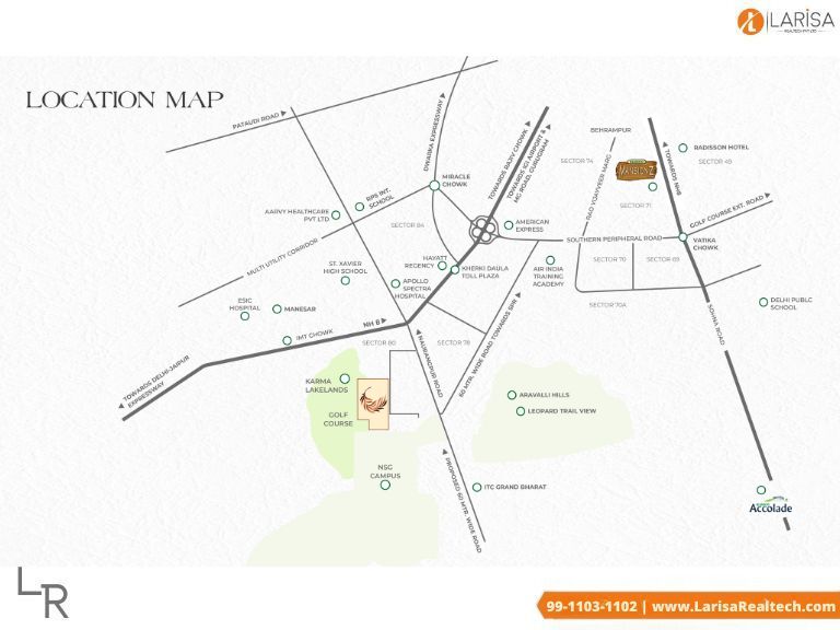 Eldeco Fairway Reserve Location Map